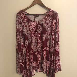 New Directions bell sleeve tunic 2X